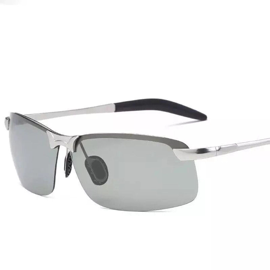 Men's Square half frame glasses