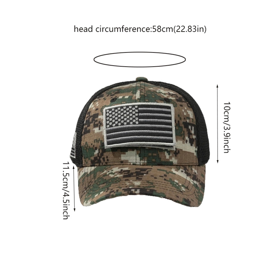 Men's Casual National Flag Camouflage Baseball Cap