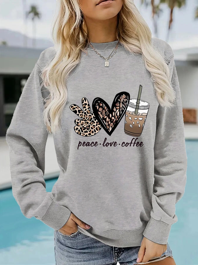 Peace Love and Coffee Sweatshirt