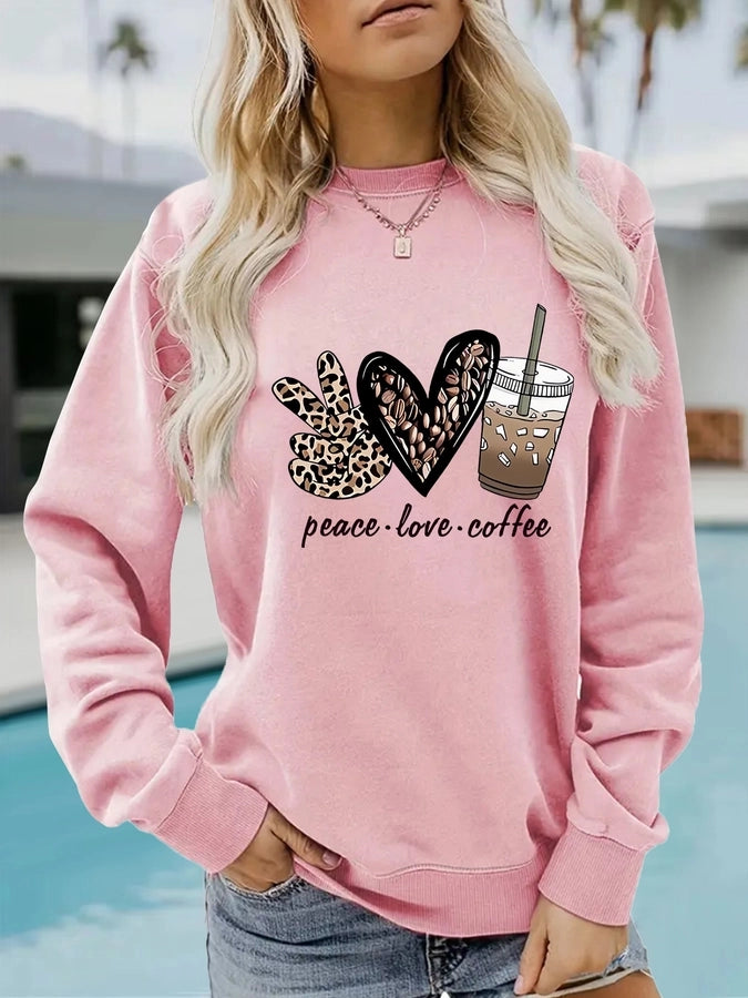 Peace Love and Coffee Sweatshirt