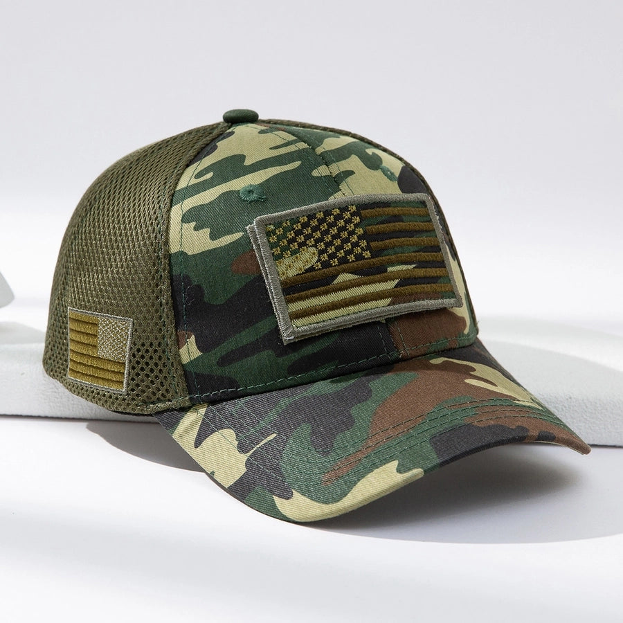 Men's Casual National Flag Camouflage Baseball Cap